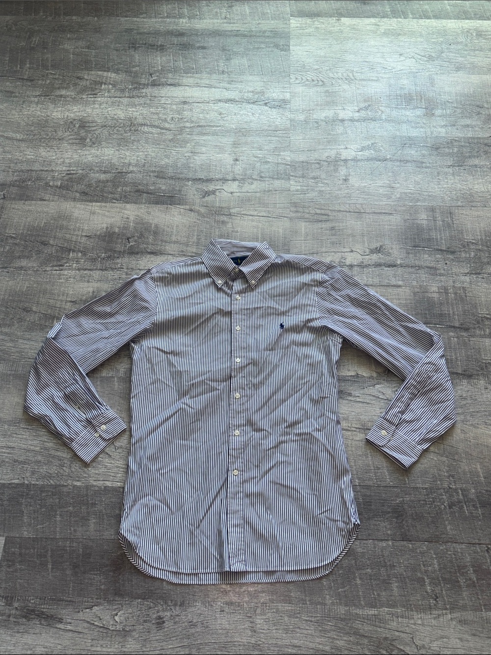 Polo Ralph Lauren Slim-Fit Stretch Stripe Poplin Long Sleeve Woven Shirt